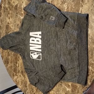 NBA black/gray white lettering boys hoodie